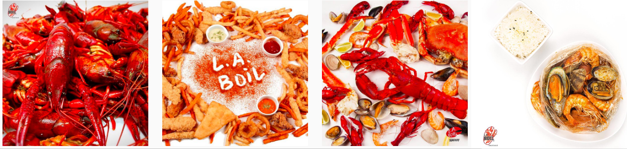 Delicious seafood options at LA Boil Mississauga West