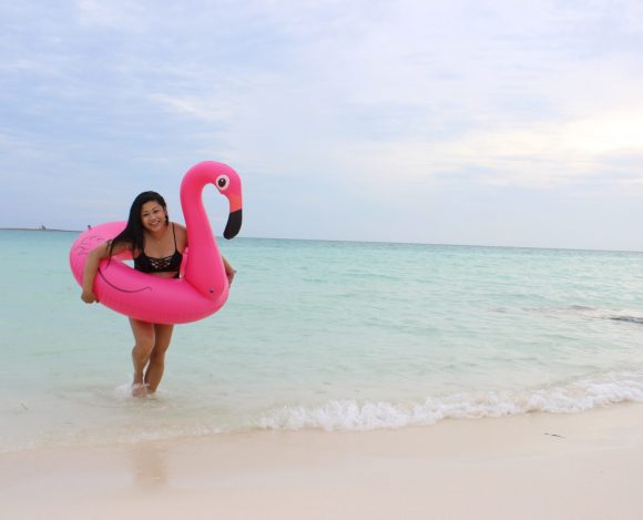 IMG_8241 Fun in the Sun with Mr. Flamingo + Stylish One-Piece Swimsuit
