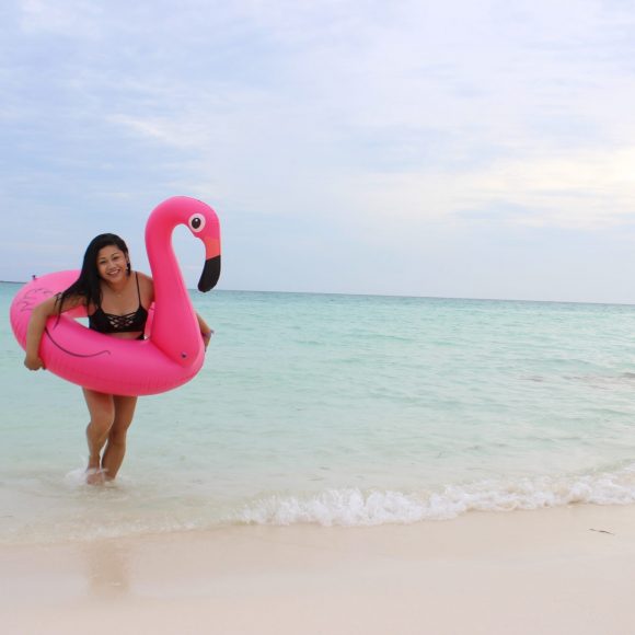 Fun in the Sun with Mr. Flamingo + Stylish One-Piece Swimsuit