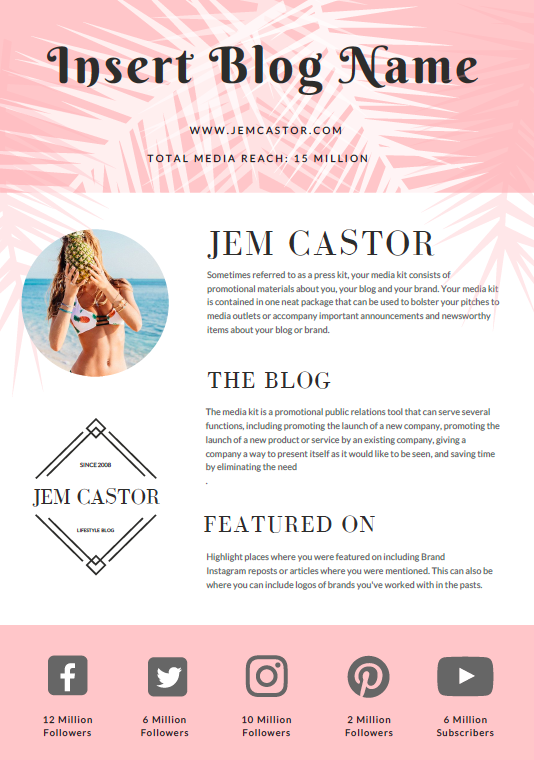 Dos and Dont's of Creating Media Kits - Jem Castor ♡ Marketer in Pink